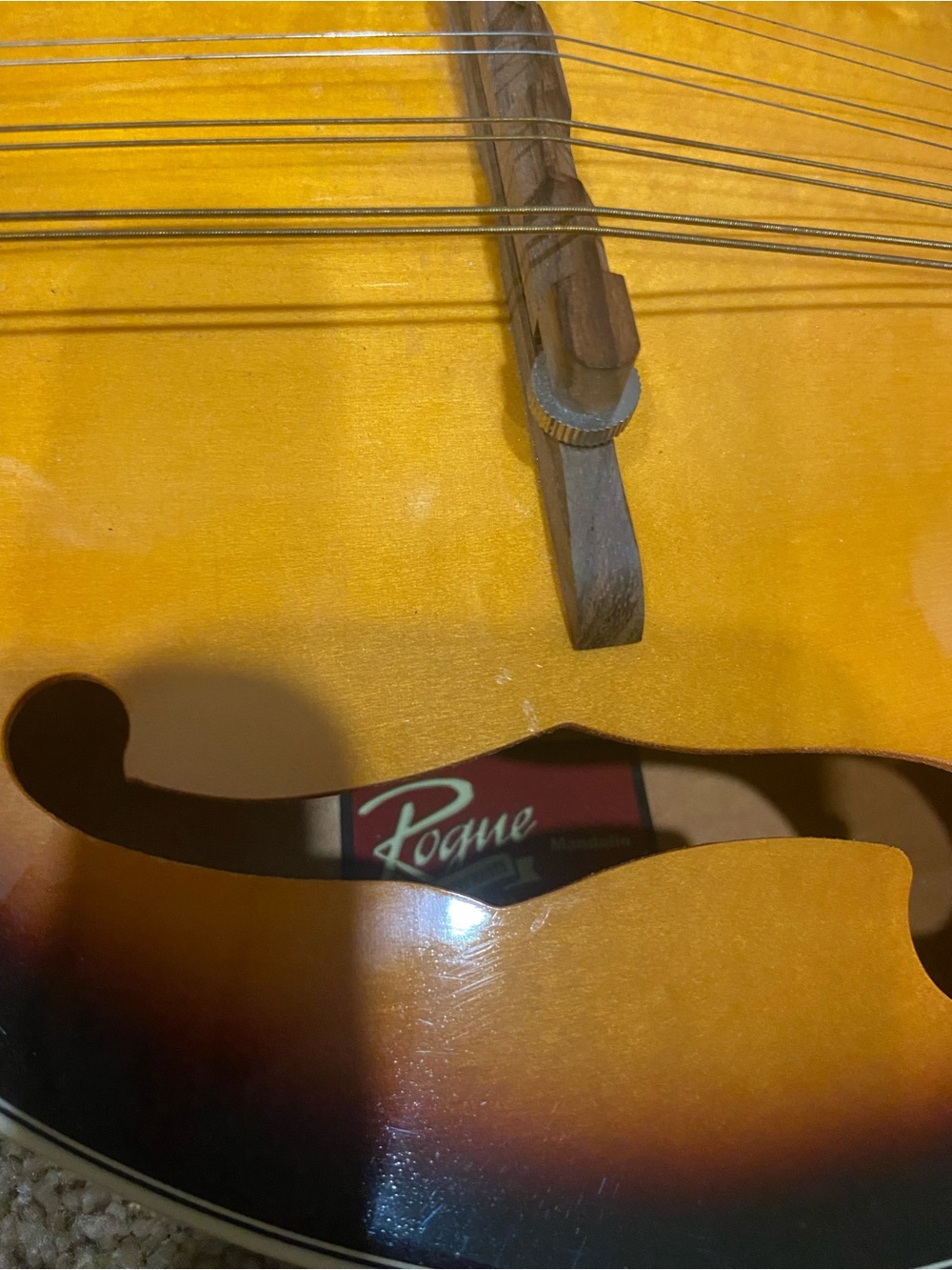 Rogue Mandolin Sunburst 8 String Model Rm100a - Picture 7 of 9